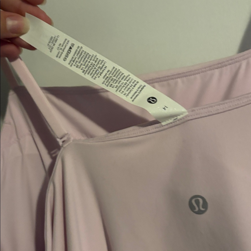 Never worn lululemon align side slit cami dress pink organza size 14 - Picture 5 of 7
